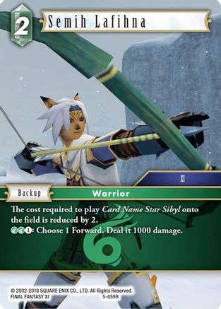 Semih Lafihna (OPUS V) Foil - Premium Final Fantasy Single from Opus V - Just $0.51! Shop now at Game Crave Tournament Store