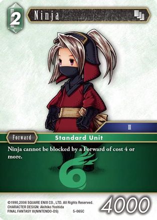 Ninja (Luneth) (OPUS V) Foil - Premium Final Fantasy Single from Opus V - Just $0.25! Shop now at Game Crave Tournament Store