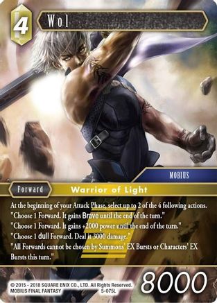 Wol (Legend) (OPUS V) Foil - Premium Final Fantasy Single from Opus V - Just $3.35! Shop now at Game Crave Tournament Store