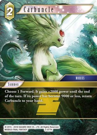 Carbuncle (OPUS V) Foil - Premium Final Fantasy Single from Opus V - Just $0.30! Shop now at Game Crave Tournament Store