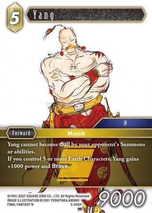 Yang (OPUS V) - Premium Final Fantasy Single from Opus V - Just $0.23! Shop now at Game Crave Tournament Store