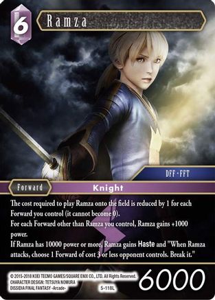 Ramza (OPUS V) Foil - Premium Final Fantasy Single from Opus V - Just $2.01! Shop now at Game Crave Tournament Store