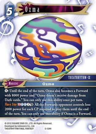 Ozma (OPUS V) Foil - Premium Final Fantasy Single from Opus V - Just $0.16! Shop now at Game Crave Tournament Store