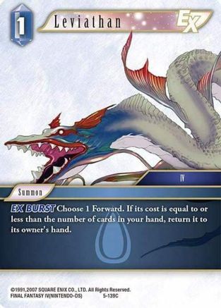 Leviathan EX (OPUS V) Foil - Premium Final Fantasy Single from Opus V - Just $0.27! Shop now at Game Crave Tournament Store