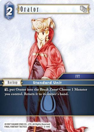 Orator (Male Unit) (OPUS V) - Premium Final Fantasy Single from Opus V - Just $0.25! Shop now at Game Crave Tournament Store