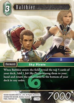 Balthier (OPUS V) Foil - Premium Final Fantasy Single from Opus V - Just $0.62! Shop now at Game Crave Tournament Store