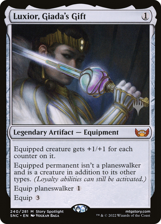 Luxior, Giada's Gift (PSNC-240P) - Streets of New Capenna Promos Foil - Premium MTG Single from Wizards of the Coast - Just $0.81! Shop now at Game Crave Tournament Store