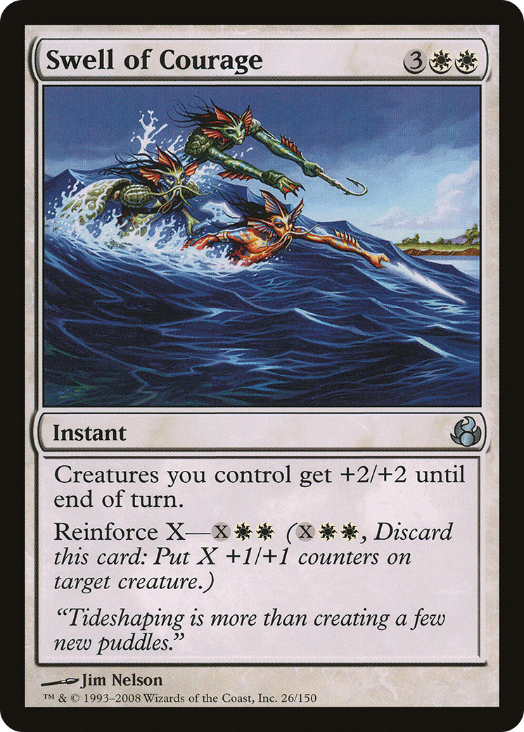 Swell of Courage (MOR-026) - Morningtide Foil - Premium MTG Single from Wizards of the Coast - Just $0.08! Shop now at Game Crave Tournament Store