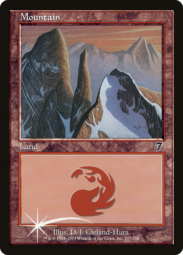 Mountain (7ED-337★) - Seventh Edition Foil - Premium MTG Single from Wizards of the Coast - Just $5! Shop now at Game Crave Tournament Store