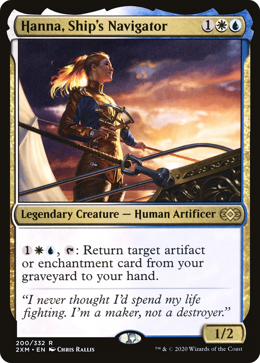 Hanna, Ship's Navigator (2XM-200) - Double Masters - Premium MTG Single from Wizards of the Coast - Just $0.08! Shop now at Game Crave Tournament Store
