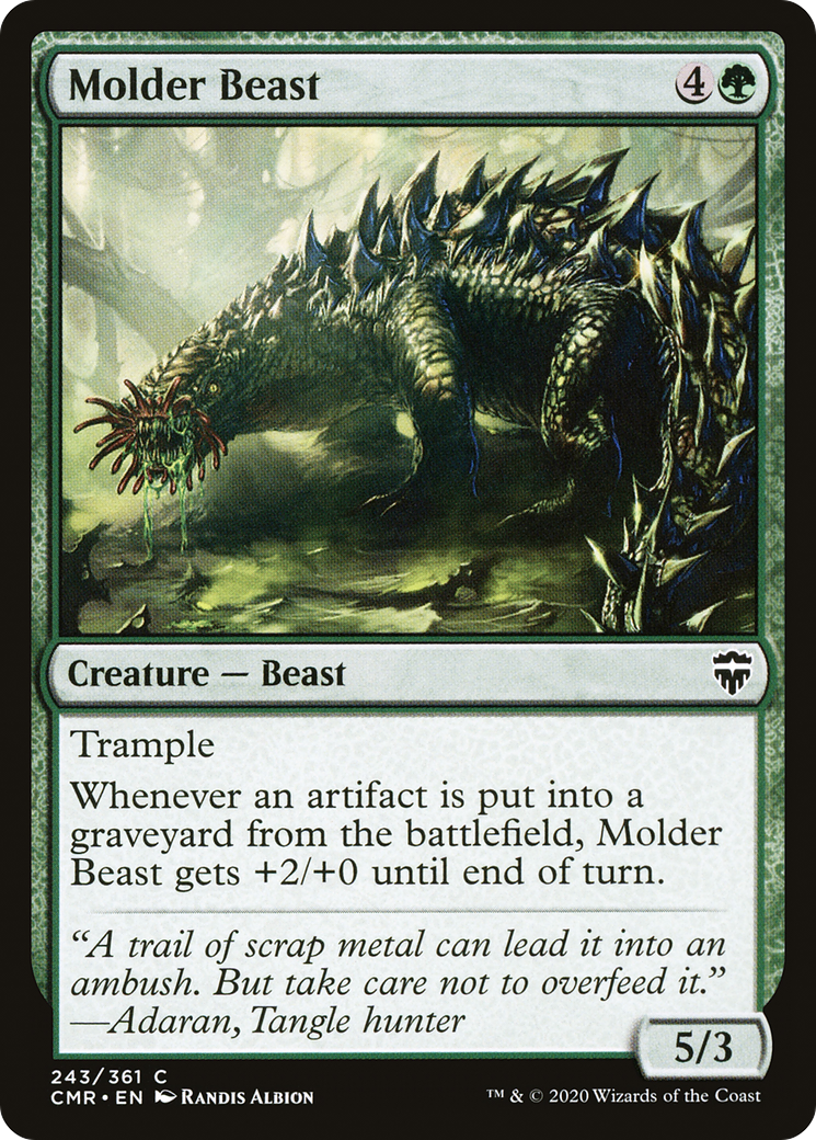 Molder Beast (CMR-243) - Commander Legends - Premium MTG Single from Wizards of the Coast - Just $0.08! Shop now at Game Crave Tournament Store