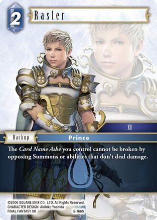 Rasler (OPUS V) Foil - Premium Final Fantasy Single from Opus V - Just $0.46! Shop now at Game Crave Tournament Store