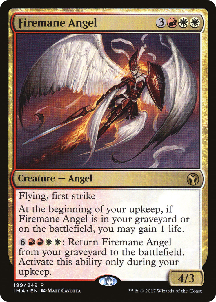 Firemane Angel (IMA-199) - Iconic Masters Foil - Premium MTG Single from Wizards of the Coast - Just $0.21! Shop now at Game Crave Tournament Store