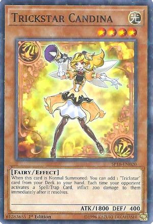 Trickstar Candina (Starfoil) (SP18-EN020) - Star Pack VRAINS 1st Edition - Premium Yugioh Single from Konami - Just $3.06! Shop now at Game Crave Tournament Store