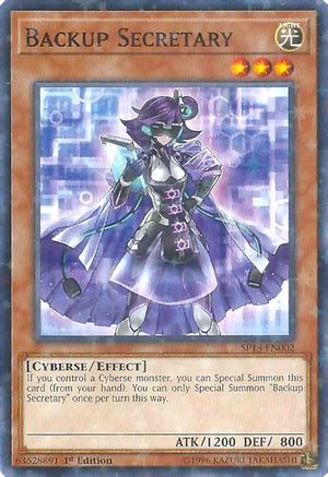Backup Secretary (Starfoil) (SP18-EN002) - Star Pack VRAINS 1st Edition - Premium Yugioh Single from Konami - Just $1.02! Shop now at Game Crave Tournament Store