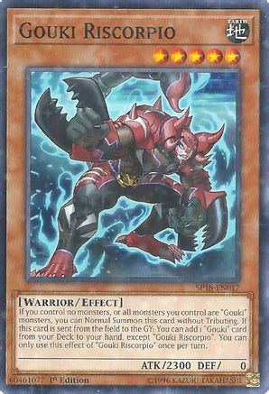 Gouki Riscorpio (Starfoil) (SP18-EN017) - Star Pack VRAINS 1st Edition - Premium Yugioh Single from Konami - Just $0.42! Shop now at Game Crave Tournament Store