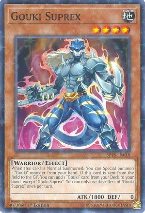 Gouki Suprex (Starfoil) (SP18-EN018) - Star Pack VRAINS 1st Edition - Premium Yugioh Single from Konami - Just $0.79! Shop now at Game Crave Tournament Store