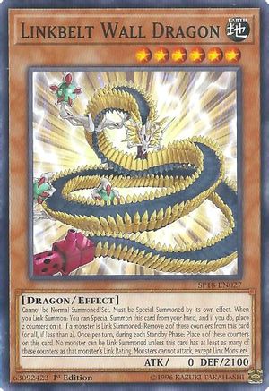Linkbelt Wall Dragon (SP18-EN027) - Star Pack VRAINS 1st Edition - Premium Yugioh Single from Konami - Just $0.08! Shop now at Game Crave Tournament Store