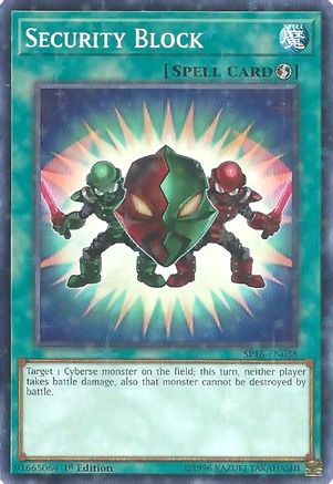 Security Block (Starfoil) (SP18-EN038) - Star Pack VRAINS 1st Edition - Premium Yugioh Single from Konami - Just $0.25! Shop now at Game Crave Tournament Store