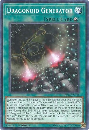 Dragonoid Generator (Starfoil) (SP18-EN041) - Star Pack VRAINS 1st Edition - Premium Yugioh Single from Konami - Just $0.25! Shop now at Game Crave Tournament Store