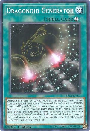 Dragonoid Generator (SP18-EN041) - Star Pack VRAINS 1st Edition - Premium Yugioh Single from Konami - Just $0.25! Shop now at Game Crave Tournament Store