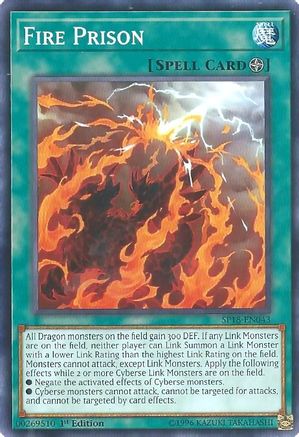 Fire Prison (SP18-EN043) - Star Pack VRAINS 1st Edition - Premium Yugioh Single from Konami - Just $0.25! Shop now at Game Crave Tournament Store