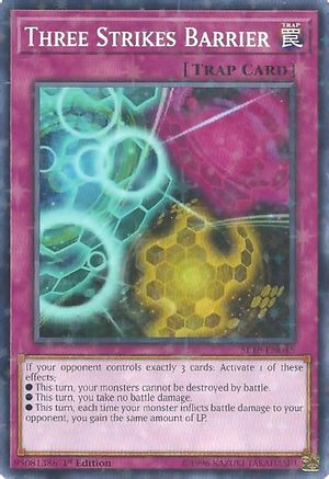 Three Strikes Barrier (Starfoil) (SP18-EN045) - Star Pack VRAINS 1st Edition - Premium Yugioh Single from Konami - Just $0.25! Shop now at Game Crave Tournament Store