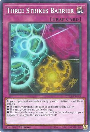Three Strikes Barrier (SP18-EN045) - Star Pack VRAINS 1st Edition - Premium Yugioh Single from Konami - Just $0.25! Shop now at Game Crave Tournament Store
