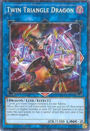 Twin Triangle Dragon (Starfoil) (SP18-EN036) - Star Pack VRAINS 1st Edition - Premium Yugioh Single from Konami - Just $0.35! Shop now at Game Crave Tournament Store