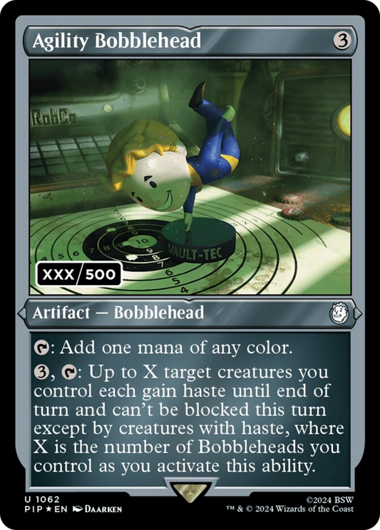 Agility Bobblehead (PIP-1062) - Fallout Foil - Premium MTG Single from Wizards of the Coast - Just $386.32! Shop now at Game Crave Tournament Store