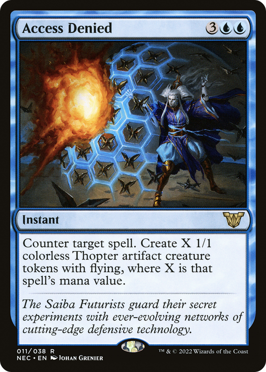 Access Denied (NEC-011) - Neon Dynasty Commander - Premium MTG Single from Wizards of the Coast - Just $1.52! Shop now at Game Crave Tournament Store