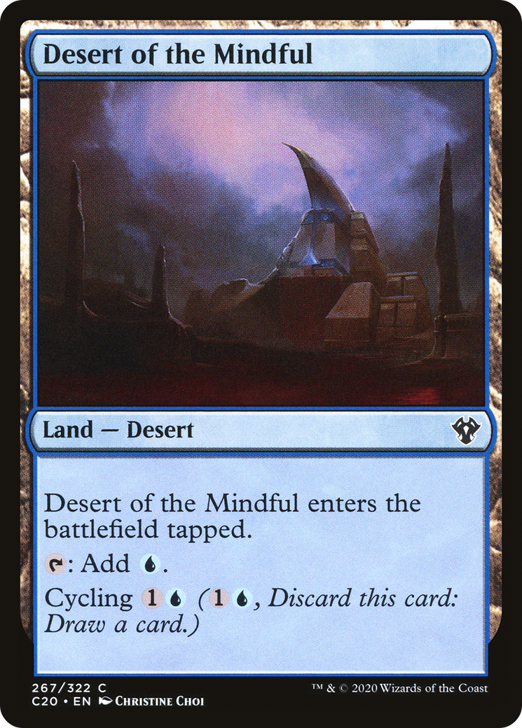 Desert of the Mindful (C20-267) - Commander 2020 - Premium MTG Single from Wizards of the Coast - Just $0.08! Shop now at Game Crave Tournament Store