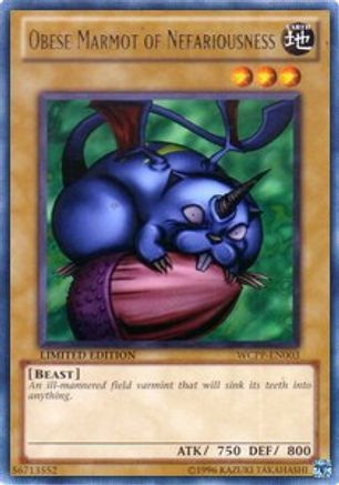 Obese Marmot of Nefariousness (WCPP-EN003) - World Championship 2010 Card Pack Limited - Premium Yugioh Single from Konami - Just $19.95! Shop now at Game Crave Tournament Store