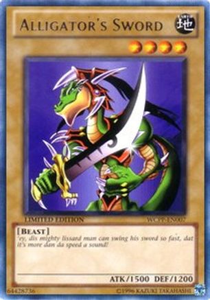 Alligator's Sword (WCPP-EN007) - World Championship 2010 Card Pack Limited - Premium Yugioh Single from Konami - Just $39.59! Shop now at Game Crave Tournament Store