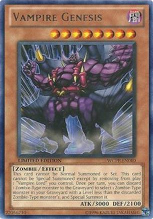 Vampire Genesis (WCPP-EN010) - World Championship 2010 Card Pack Limited - Premium Yugioh Single from Konami - Just $2.88! Shop now at Game Crave Tournament Store