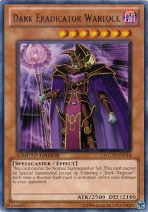 Dark Eradicator Warlock (WCPP-EN014) - World Championship 2010 Card Pack Limited - Premium Yugioh Single from Konami - Just $23.99! Shop now at Game Crave Tournament Store