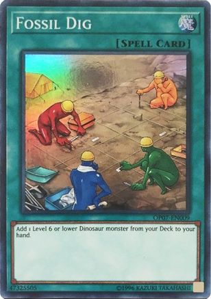 Fossil Dig (OP07-EN009) - OTS Tournament Pack 7 Unlimited - Premium Yugioh Single from Konami - Just $0.37! Shop now at Game Crave Tournament Store
