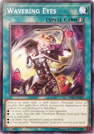 Wavering Eyes (OP07-EN021) - OTS Tournament Pack 7 Unlimited - Premium Yugioh Single from Konami - Just $0.25! Shop now at Game Crave Tournament Store