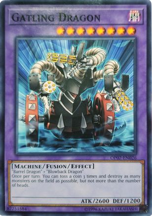 Gatling Dragon (OP07-EN026) - OTS Tournament Pack 7 Unlimited - Premium Yugioh Single from Konami - Just $13.62! Shop now at Game Crave Tournament Store