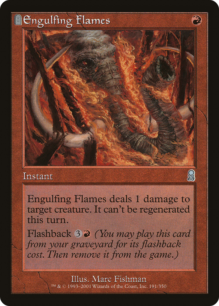 Engulfing Flames (ODY-191) - Odyssey: (tombstone) Foil - Premium MTG Single from Wizards of the Coast - Just $0.21! Shop now at Game Crave Tournament Store