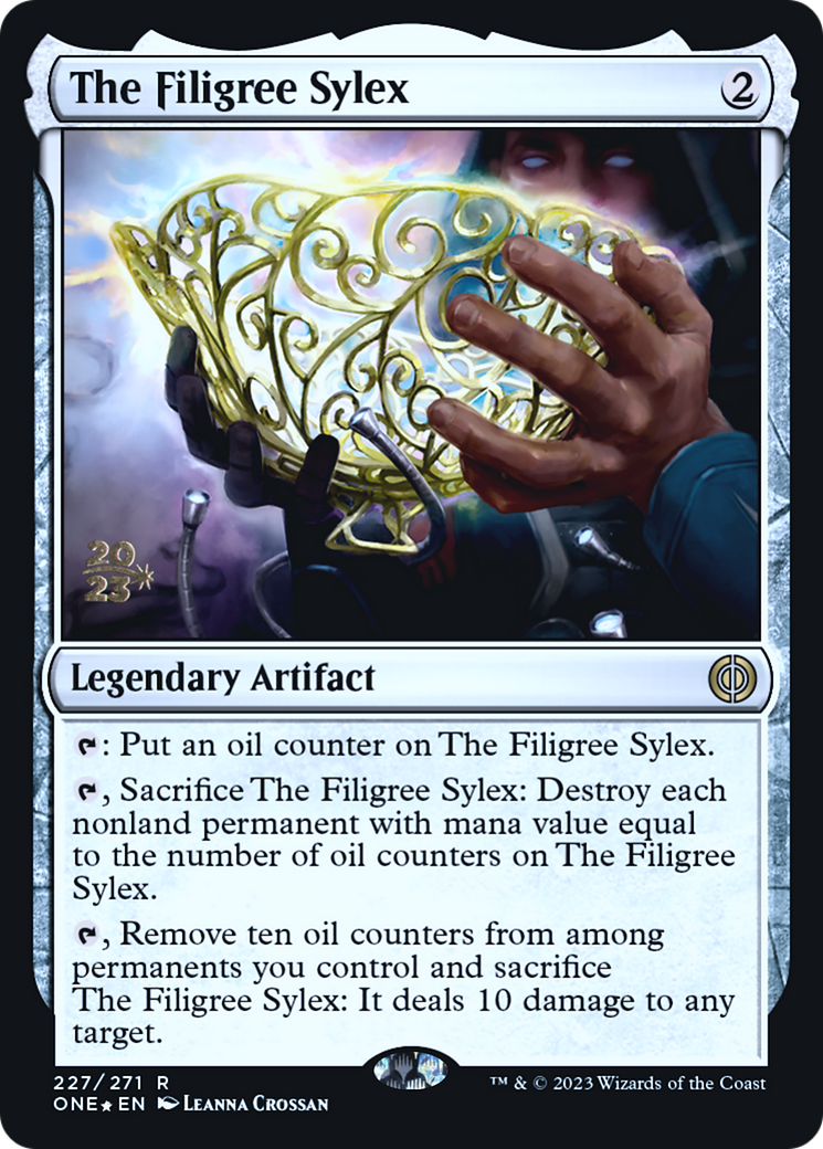 The Filigree Sylex (PONE-227S) - Phyrexia: All Will Be One Promos Foil - Premium MTG Single from Wizards of the Coast - Just $0.20! Shop now at Game Crave Tournament Store