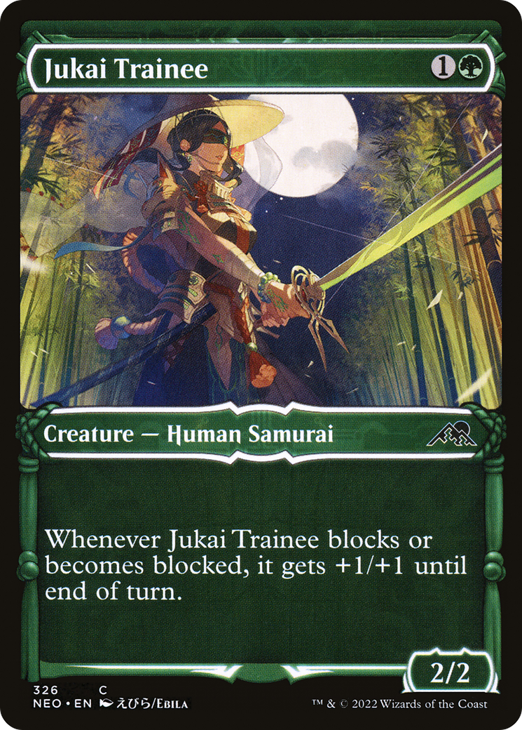 Jukai Trainee (NEO-326) - Kamigawa: Neon Dynasty: (Showcase) - Premium MTG Single from Wizards of the Coast - Just $0.08! Shop now at Game Crave Tournament Store
