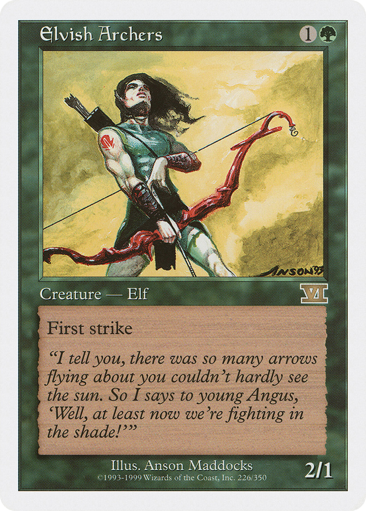 Elvish Archers (6ED-226) - Classic Sixth Edition - Premium MTG Single from Wizards of the Coast - Just $0.12! Shop now at Game Crave Tournament Store