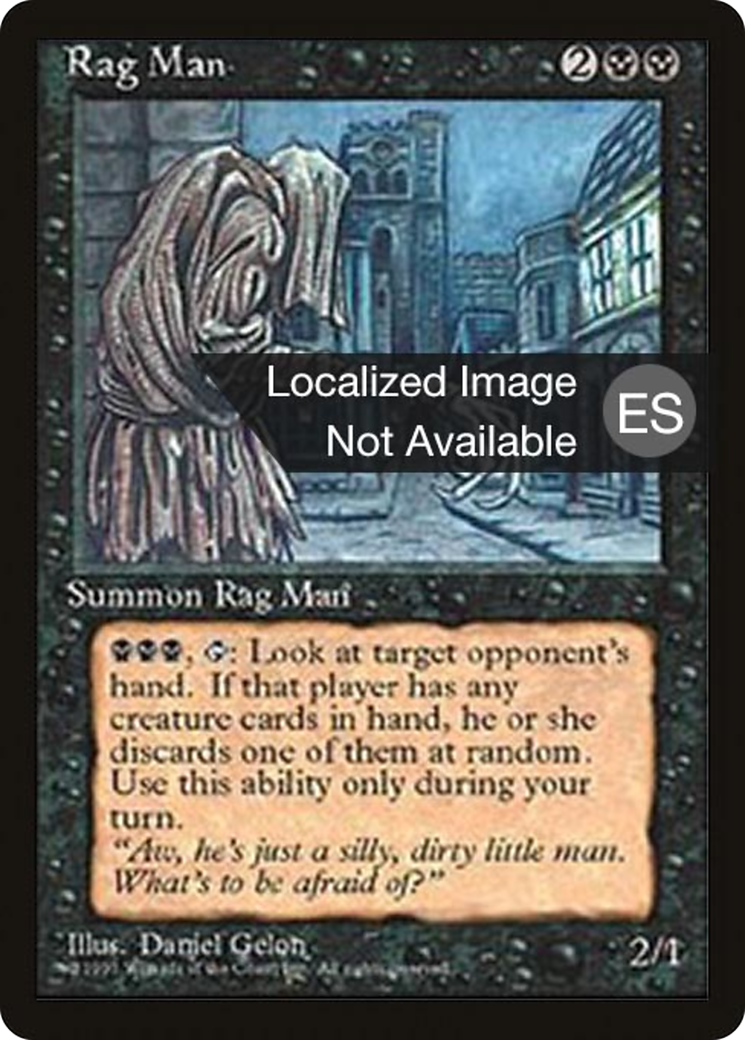 Rag Man (4BB-155) - Fourth Edition Foreign Black Border - Premium MTG Single from Wizards of the Coast - Just $0.48! Shop now at Game Crave Tournament Store