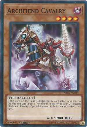 Archfiend Cavalry (SR06-EN013) - Structure Deck: Lair of Darkness 1st Edition - Premium Yugioh Single from Konami - Just $0.25! Shop now at Game Crave Tournament Store