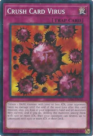 Crush Card Virus (SR06-EN031) - Structure Deck: Lair of Darkness 1st Edition - Premium Yugioh Single from Konami - Just $0.25! Shop now at Game Crave Tournament Store
