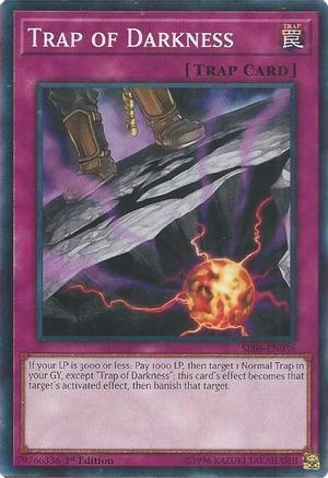 Trap of Darkness (SR06-EN036) - Structure Deck: Lair of Darkness 1st Edition - Premium Yugioh Single from Konami - Just $0.25! Shop now at Game Crave Tournament Store