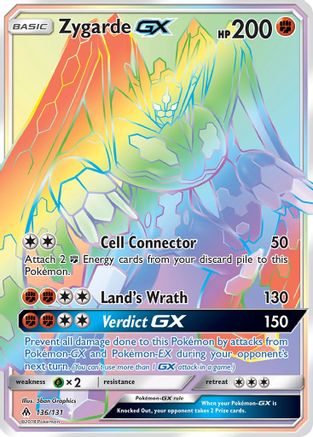 Zygarde-GX 136/131 - Forbidden Light Holofoil - Premium Pokemon Single from Nintendo - Just $15.69! Shop now at Game Crave Tournament Store