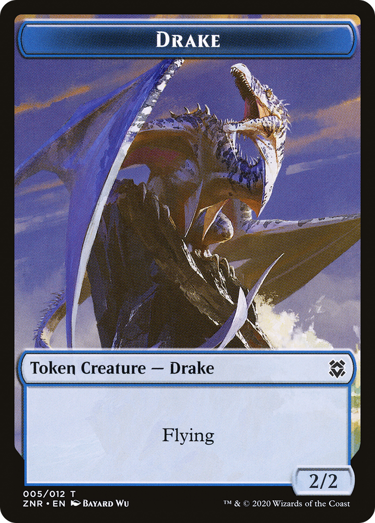 Drake (TZNR-005) - Zendikar Rising Tokens - Premium MTG Single from Wizards of the Coast - Just $0! Shop now at Game Crave Tournament Store