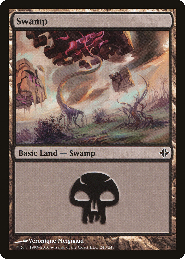 Swamp (ROE-240) - Rise of the Eldrazi Foil - Premium MTG Single from Wizards of the Coast - Just $3.07! Shop now at Game Crave Tournament Store
